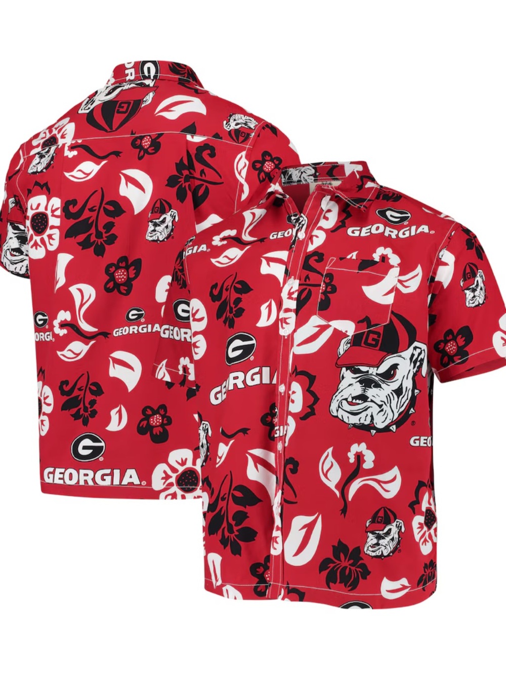 Georgia Bulldogs Hawaiian Button-Down Shirt